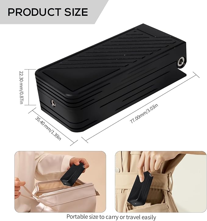 Pill Cutter for Small and Tiny Pills, Professional Aluminum Pill Splitter with Auto Centering Device and 2 Replaceable Stainless Steel Blades, Portable Pill Splitter with PU Case (Black)