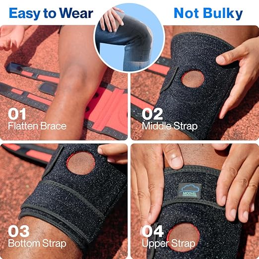 Modvel ELITE Knee Brace for Men & Women – Patella Gel Pads & Side Stabilizers for ACL, Meniscus Tear, Arthritis & Injury Recovery – Maximum Support for Running, Sports & Joint Pain Relief
