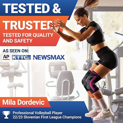 DR. BRACE ELITE Knee Brace with Size Stabilizer (2 Pack) Knee Brace for Women & Men, Workout, Sports, Daily Knee Compression Sleeve for Maximum Knee Pain Support & Fast Recovery (Orion, XX-Large) 2