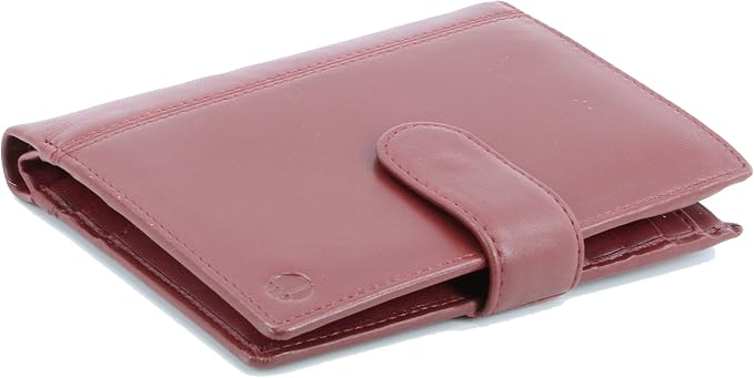 Genuine Sheep Leather Smart Family Size Passport Travel Wallet/Holder (ruby woo)