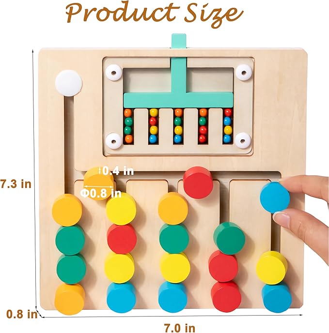 Color Matching Dementia Activities for Seniors, Easy Memory Games for Alzheimers Patients, Cognitive Craft Gifts for Elderly Women, Large Puzzle Fidget Sensory Busy Board Gadgets
