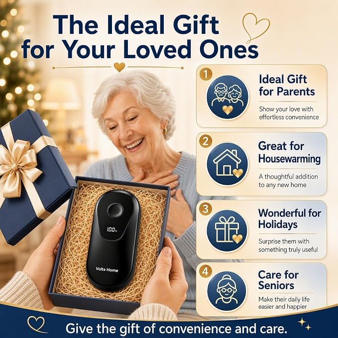 Electric Can Opener for Seniors, Arthritis & Weak Hands | Automatic Can Opener with Intelligent Auto Stop, Smooth Edge, LCD Battery Display, Child Lock, USB-C Rechargeable