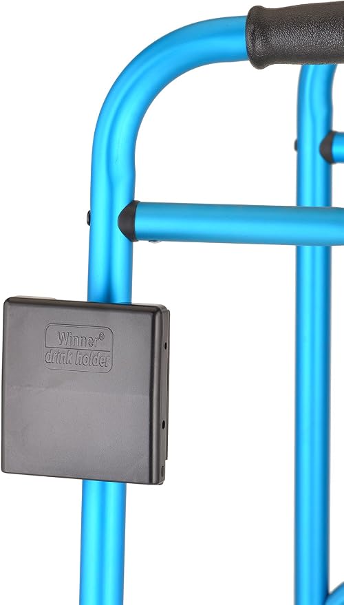 NOVA Cup Holder for Walker, Rollator, Transport Chair, Wheelchairs – Universal Fit on Round Tube Only, Adjustable & Foldable Drink Holder (Pack of 2)