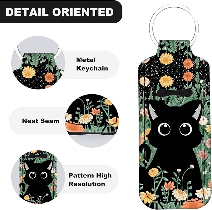 Chapstick Holder Keychain Lip Balm Holder with Clip