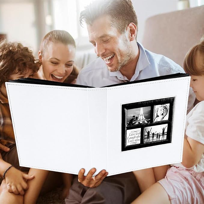 Ywlake Photo Album 4x6 1000 Pockets Photos, Extra Large Capacity Family Wedding Picture Albums Holds 1000 Horizontal and Vertical Photos White