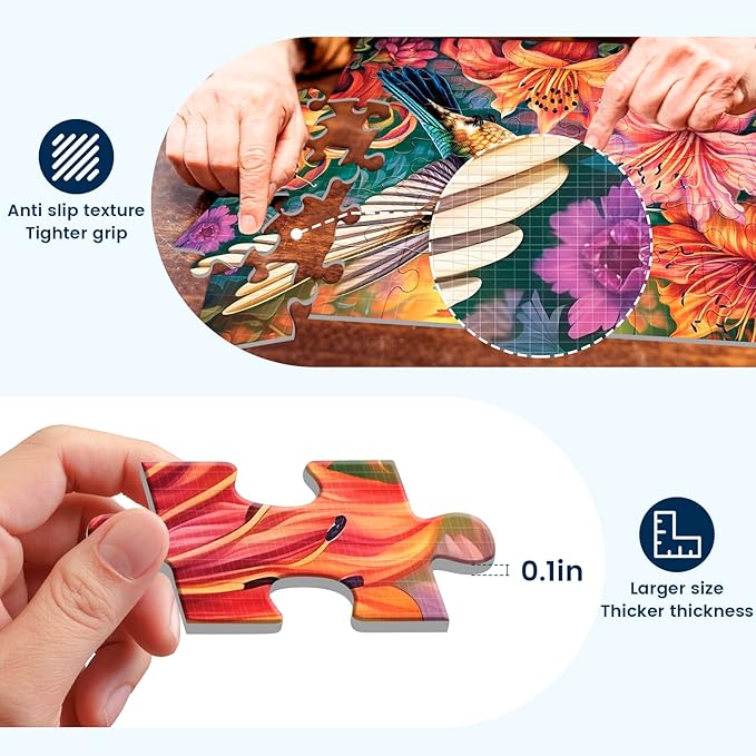 3 Pack 48 Large Piece Puzzle for Seniors Puzzles Dementia Alzheimer's Products and Activities for Elderly Large Piece Puzzles Alzheimer's Easy Puzzles Gift Memory Games for Patients, 3 Storage Bag