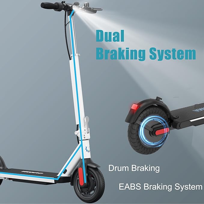 Caroma Electric Scooter with Seat Option,500/350W Motor Up to 25/20 Miles Range & 25/20 MPH Speed,9" Tires,Adjustable Electric Scooter for Adults,Foldable Commuting