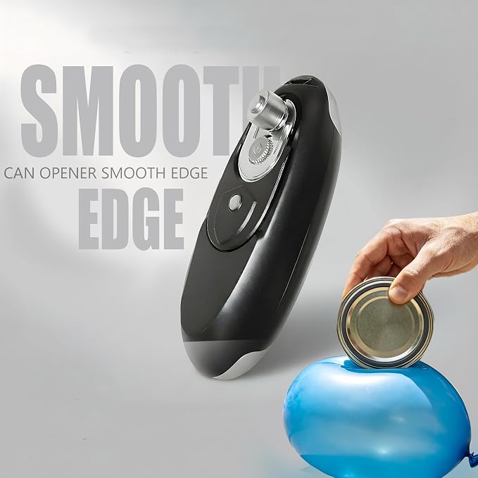 Electric Can Opener, USB-C Rechargeable Automatic Can Opener with Smooth Edge, One-Touch Operation, Magnetic Lid Hold, Easy Kitchen Gadget for Seniors, Fits Most Can Sizes