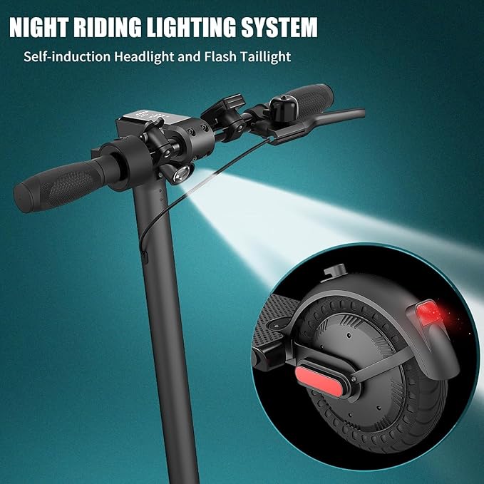 Caroma Electric Scooter with Seat Option,500/350W Motor Up to 25/20 Miles Range & 25/20 MPH Speed,9" Tires,Adjustable Electric Scooter for Adults,Foldable Commuting