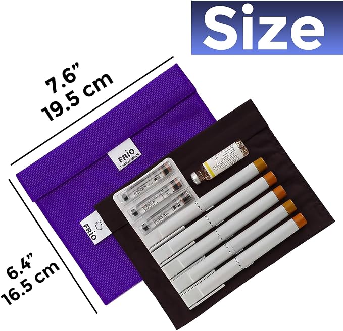 FRIO Cooling Wallet - Insulin & GLP-1 Cooler for 45+ Hours - Purple - XL