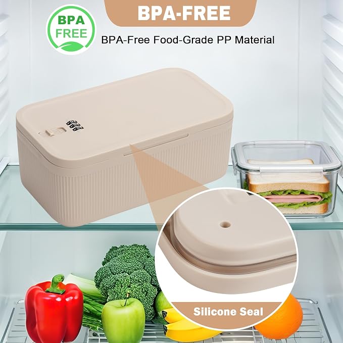 Lock Box for Medicine Small, Lockable Storage Bin with Security Lid, Small Lock Box for Pills, First Aid Kits, Snacks, Phone, Fridge, School Mesh Zipper Pouch Included