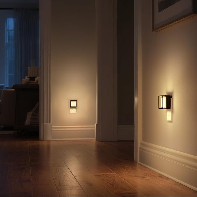 LED Night Light,Night Lights Plug Into Wall [4 Pack],3CCT | Dusk-to-Dawn Sensor,Dimmable Nightlights,Adjustable Brightness,for Bathroom Hallway Bedroom Kids Room Stairway,3CCT