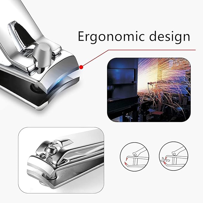 Valentine's Day Gift for Women Manicure Kit for Women Men Manicure Set Nail Clipper Set Toe Finger Travel Nail Clippers Kit Personal Care Tools with Travel Case Manicure Tool Grooming Kit Gifts