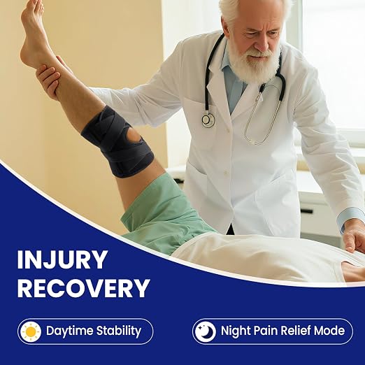 Galvaran Knee Brace for Men & Women - ACL, MCL, Meniscus Tear Support & Arthritis Pain Relief - Stabilizing Knee Braces Support with Side Stabilizers & Patella Gel Pad