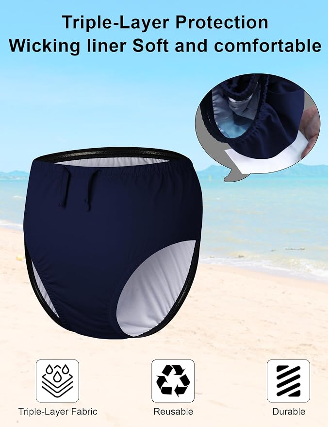 Special Needs Reusable Swim Diapers - Waterproof, Leakproof, Unisex