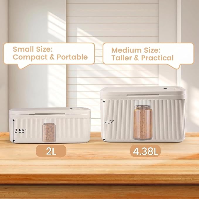 Small Lock Box,Lockable Storage Box with Combination Code for Medication Safe, Medicine Lock Box for Pills/First Aid Kits/Food/Snack Phone Jail,Locked Container for Home/Fridge/Office/School (Beige)