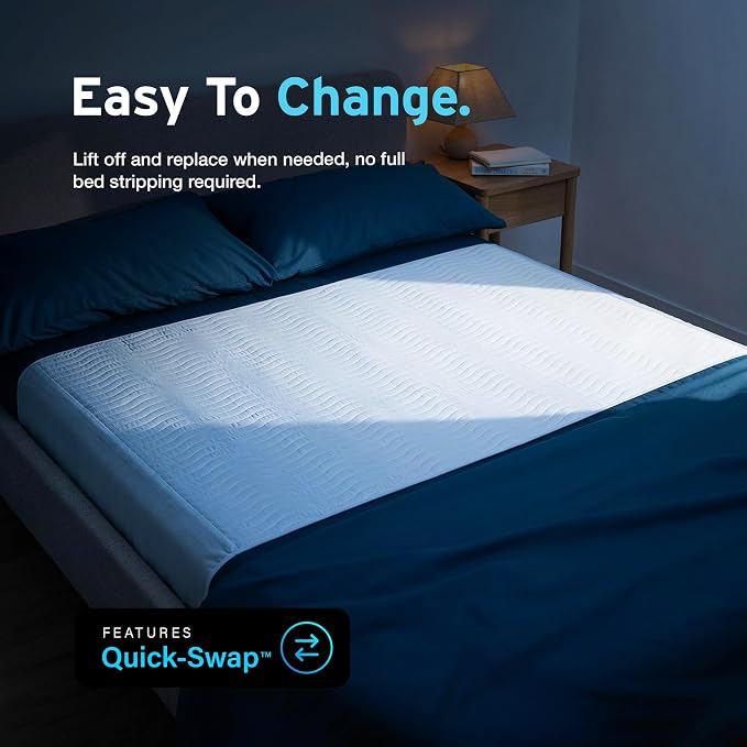 AYDMED Premium Bamboo Washable Incontinence Bed Pad with Tucks | for Queen Beds | Maximum Absorbency Washable Underpad | Waterproof Reusable Mattress Protector Underpad for Adults, Children & Babies