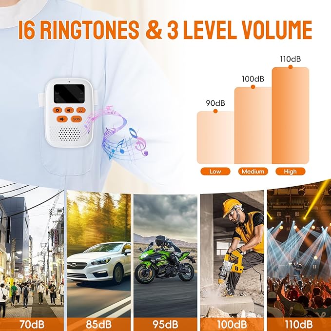 Wireless Caregiver Call Button Alarm, Portable Caregiver Pager for Seniors Patients 1 Bracelet Button & 1 Digital Display Receiver