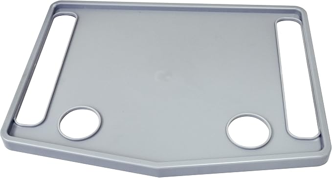 Essential Medical Supply Molded Walker Tray with 2 Cup Holders - Perfect for Mobility and Transport, Fits Most Walkers and Provides Convenient Tray for Almost Any Folding Walker