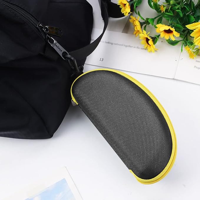 3pcs Zipper Hard Shell Sunglasses Case and Eyeglasses Case Portable Travel Glasses Case with Plastic Hook