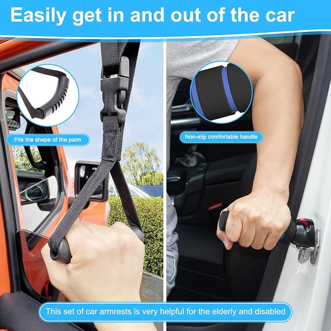 Shouken 3 in 1 Car Door Handle for Elderly-Car Handle Assist - Vehicle Support - Standing Mobility Aid Tool -Door Latch for Seniors