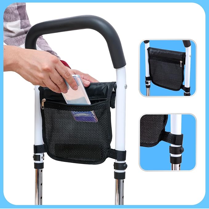 Walking Cane, Body Recovery Aid Tool (5.2lb), Enhanced Stability and Anti-Slip, Up to 300lb, Height Adjustable 28.3-36.2in, Suitable for Elderly Handicap or Pregnant Women, etc