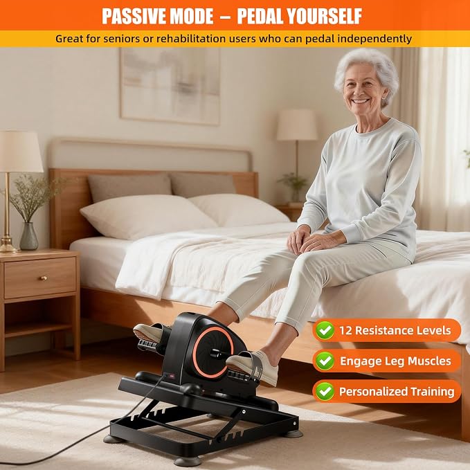 Arm and Leg Exercise Pedal Machine for Seniors, Seated Rehabilitation Bike for Physical Therapy, Elderly Stroke Recovery & Mobility Training Equipment