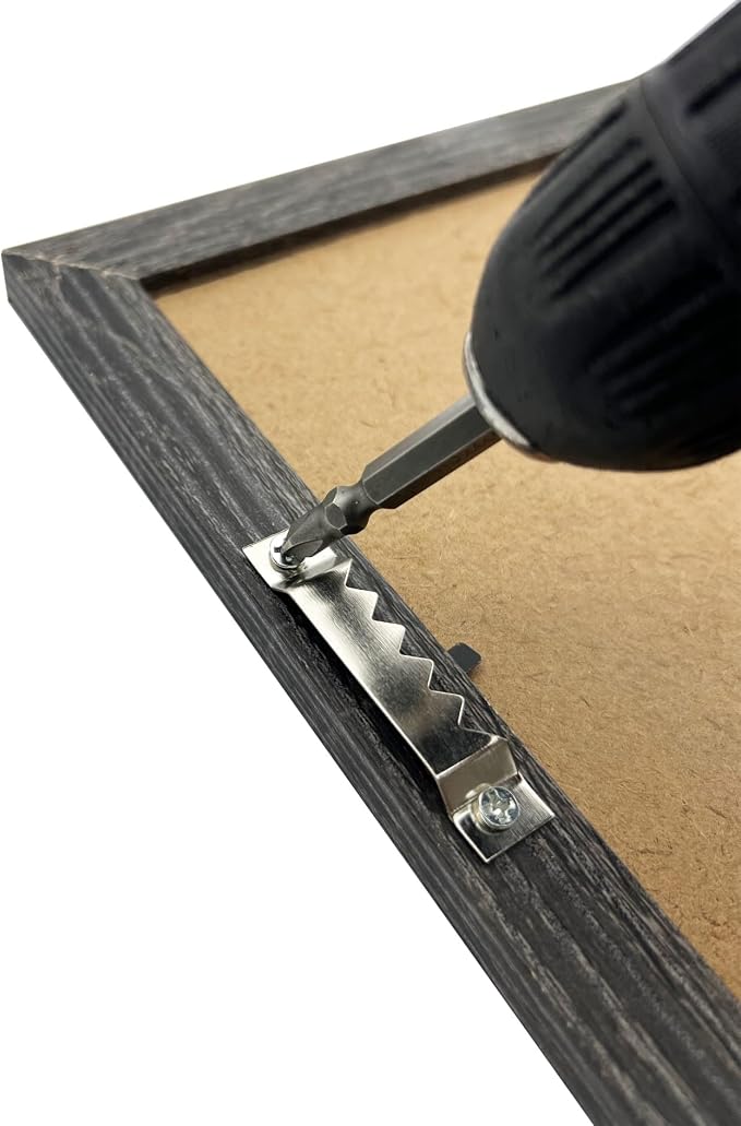 50 Pack Large Sawtooth Picture Hangers Steel Picture Hangers Picture Frames Hangers with Screws Picture Hang Solutions, for Hanging Artwork Picture Frame Hook Photos (Silver，Supports 50 lbs)