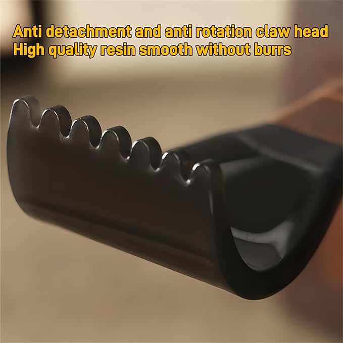 Portable Extendable Double-Pole Back Scratcher（8.3-21.3in），Hand Massager for Scratching Itches, Strong and Sturdy,Good Practical and Novel Gifts for Friends and Family. (Black, 1 Pack)