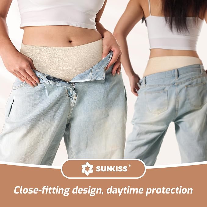 SUNKISS Women Incontinence Underwear, Daytime Disposable Postpartum Adult Panties, Protective Pull Ups with Maximum Absorbency, Medium, Beige, 32 Count