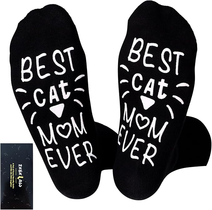 ZXGXLAW Birthday Gifts for Cat Dog Dad Cat Dog Mom,Funny Socks for Men Women Christmas Ideas,Crazy Gifts for Animal Lovers