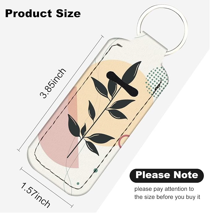 Cute Chapstick Holder Keychain,Lipstick Neoprene Clip-on Lip Balm Holder for Woman