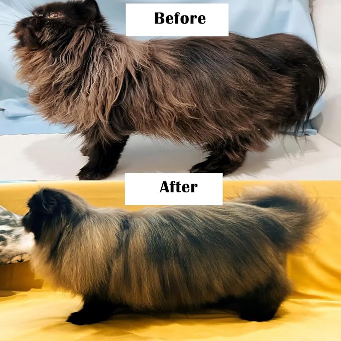 Cat Dog Brush Self Cleaning Slicker with Massage Rounded Particles Removes Loose Hair Tangles,Skin Friendly Washable