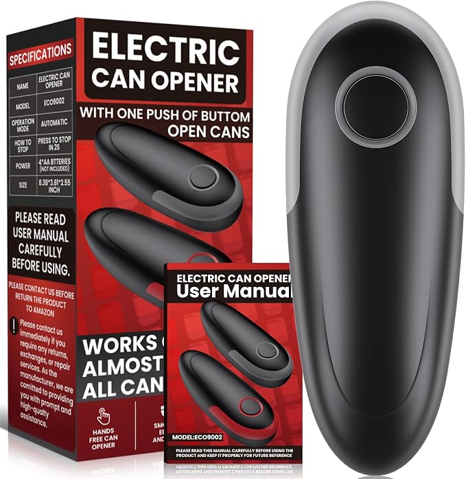 Electric Can Opener Fits All Can Sizes