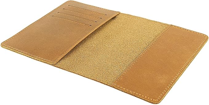 RFID Blocking Passport Holder Travel Wallet (Brown)