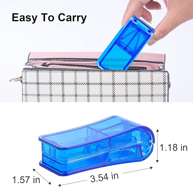 2PCS Pill Cutter, Professional Pill Splitter for Cutting Small Pills or Large Pills in Half