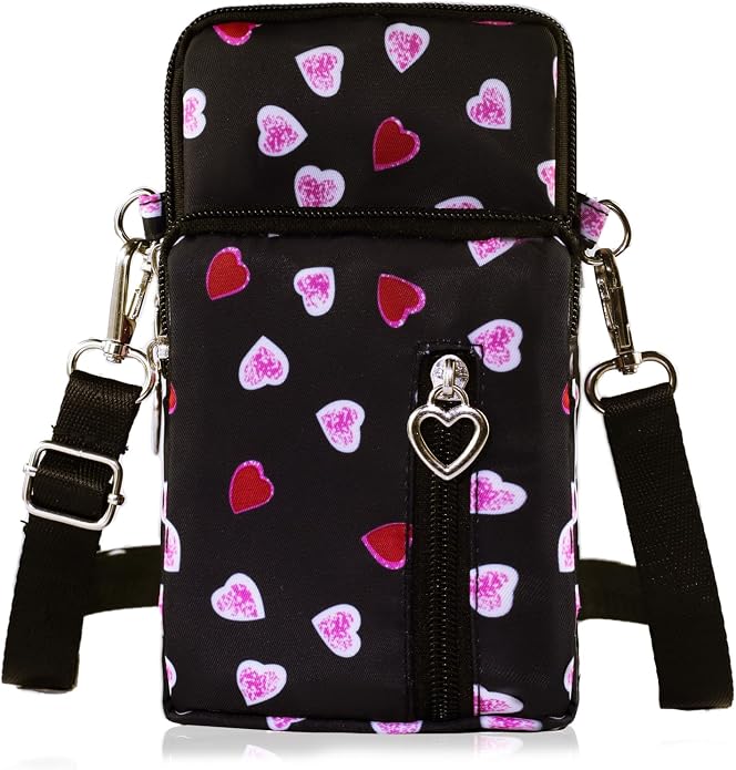 Small Crossbody Bag for Women - Mini Phone Purses with Crossbody Strap and Wallet - Nylon Arm Bag