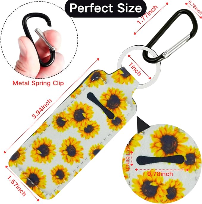 Chapstick Holder Key Chain Lipstick Holder Lip Balm Holder Keychain | Stocking Stuffers Gift, Compatible with Chapstick, Lip Balm and Lipstick, Bag Charm Accessories, Gifts for Women Friend