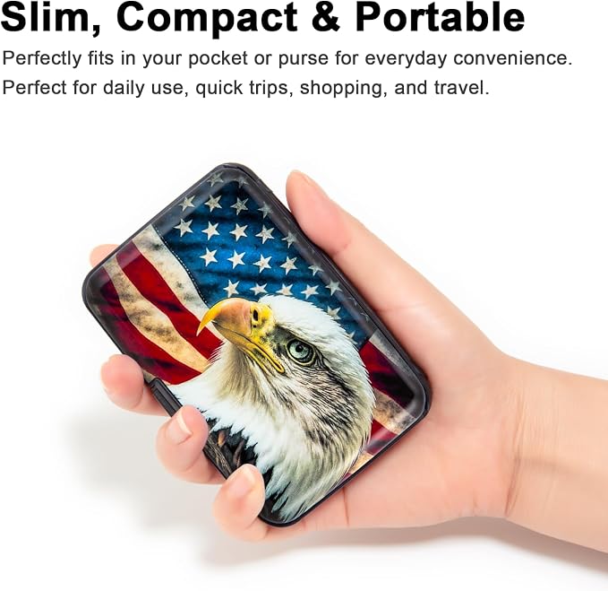 Credit Card Holder Small RFID Blocking Wallet Business Metal Slim Mini Aluminum Hard Case for Women Men