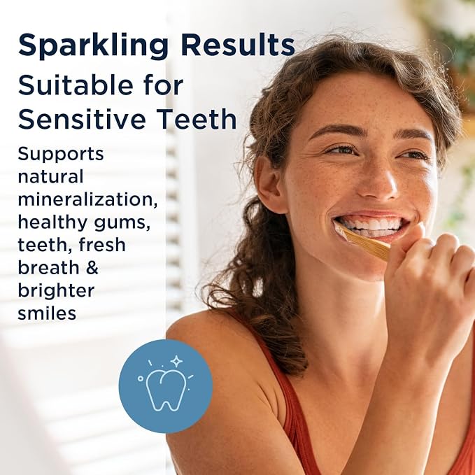 Designs for Health Periobiotic Silver Hydroxyapatite Toothpaste - Fluoride Free Toothpaste with Oral Probiotics - Supports Gum Health & Remineralization, 4oz Mint (Pack of 5)