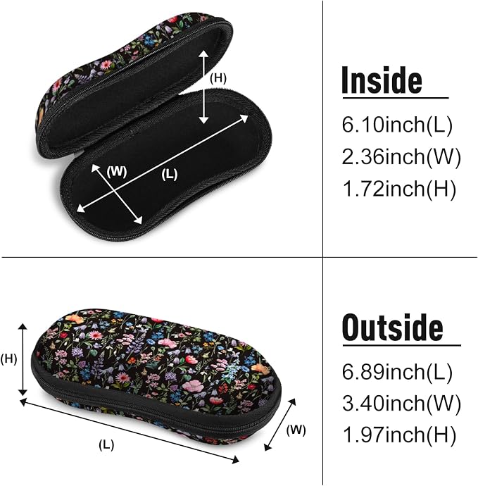 FINTIE Sunglasses Case, Hard EVA Shell Shockproof Sport Glasses Case with Metal Carabiner Travel Zipper Eyeglasses Holder