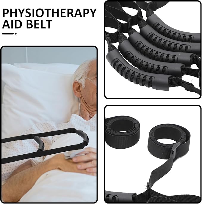 Adjustable Elderly Bed Ladder Pull Up Strap for Seniors and Disabled People, Four-Layer Assist Rope for Bed Climbing and Sit-Up Support, Elderly Mobility Aid for Bedroom Use
