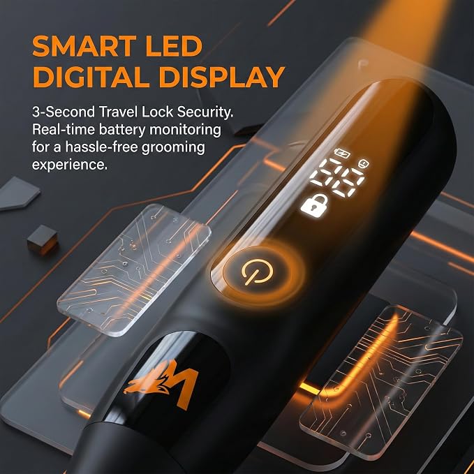 Nose Hair Trimmer for Men & Women – Powerful 8000 RPM Motor, Wet/Dry Use, Electric Nose & Ear Hair Clipper with Travel Lock, USB Rechargeable, Portable Grooming Tool