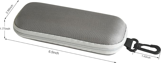 Unisex Semi-Hard Shell Eyeglasses Cases(3 Pack), Protective Case For Glasses