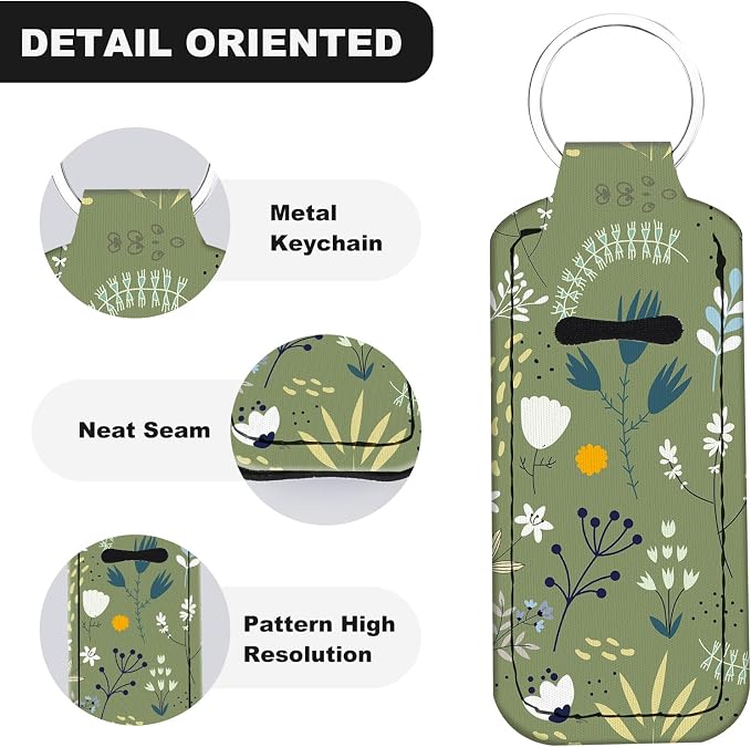 Chapstick Holder Keychain Lip Balm Holder with Clip