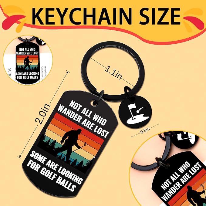 Golf Gifts for Men Funny Golf Keychain Gifts for Him Golfing Accessories