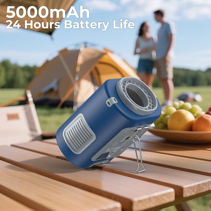 AMACOOL Mini Portable Waist Fan Clip on, 13000RPM Wearable Shirt Belt Fan | Gifts for Father Him Men Dad Husband, Rapid-Cooling Personal Neck Fans for Men Women Outdoor Work Jobsite Travel Camping