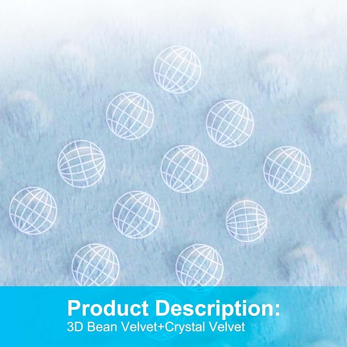 Fidget Blanket for Adults with Dementia, Sensory Blanket Mat for Alzheimers Patients, Dementia Activites for Senior, Gift for Dementia Patients,Sensory Toys for Autism (Light Blue)