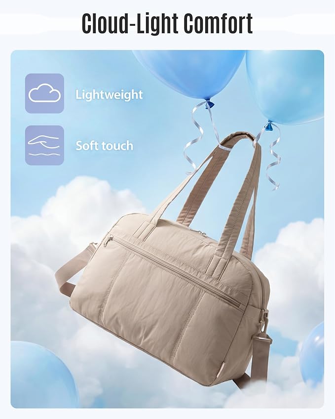 LIGHT FLIGHT Personal Item Travel Bag, Lightweight Gym Bag for Women, 20L Weekender Bag with Toiletry Pouch, Carry on Overnight Dance Bag, Dark Pink
