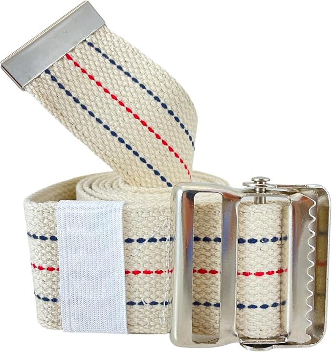 Secure Gait Belt for Seniors with Metal Buckle - Transfer and Walking Standing Aid Elderly, Physical Therapy, Nurses